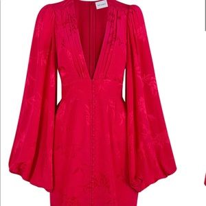 Rat and boa Isabella ballon sleeve dress